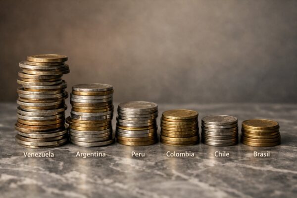 Argentina fue el segundo país con más inflación de la región en julio