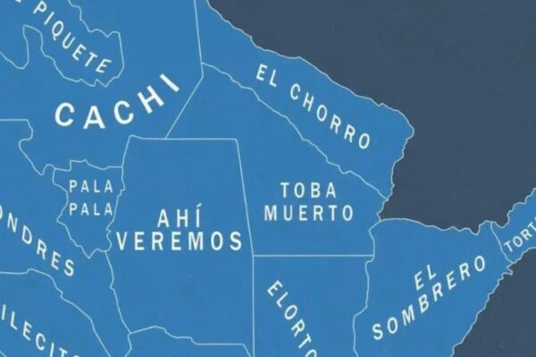 Un mapa viral rebautiza a las provincias argentinas con nombres curiosos